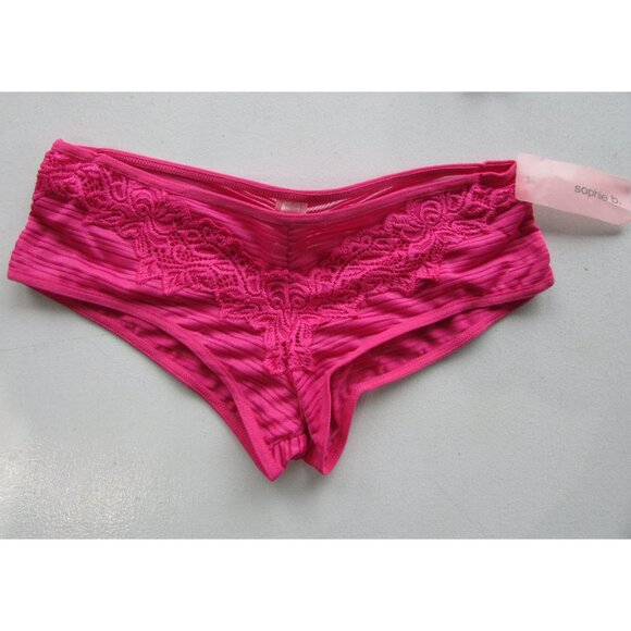 Rene Rofe Sophie B Hot Pink Booty Shorts Corset Set - NEW - Picture 5 of 9